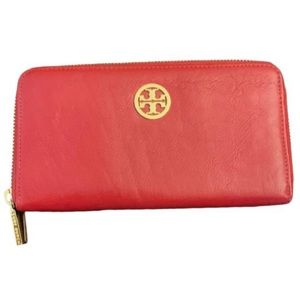 Tory Burch Red Leather Wallet